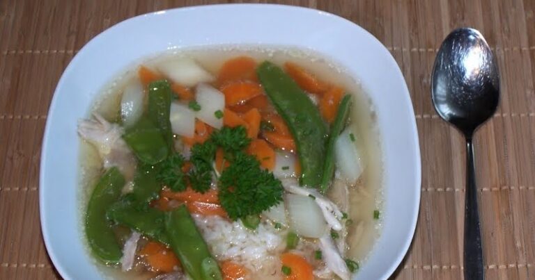 Hühnersuppe mit Reis - Rezepten