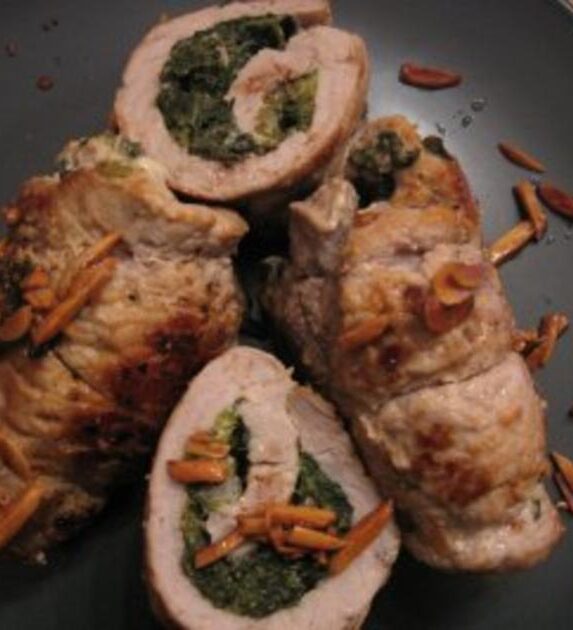 Involtini mit Spinat-Frischkäse-Füllung