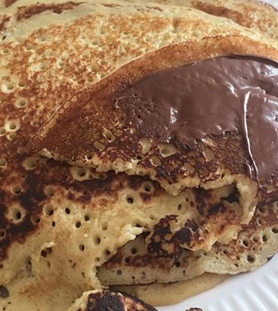 Bananenpfannkuchen mit Nutella