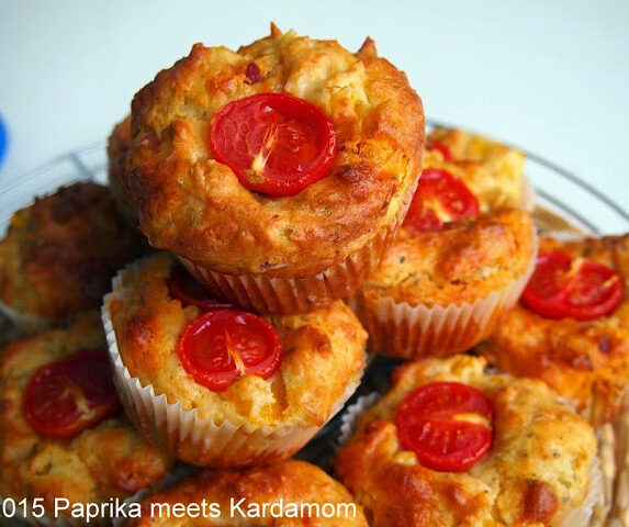 Herzhafte Pizzamuffins – Pizzás muffinok