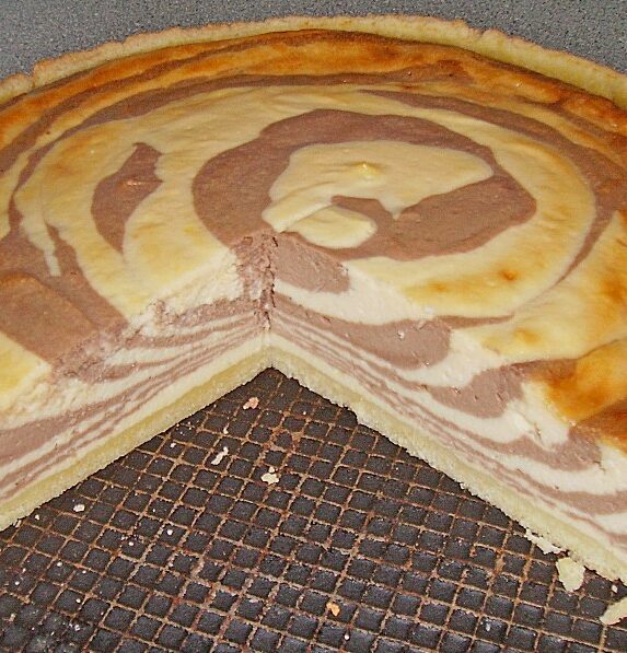 Marmorierter Käsekuchen